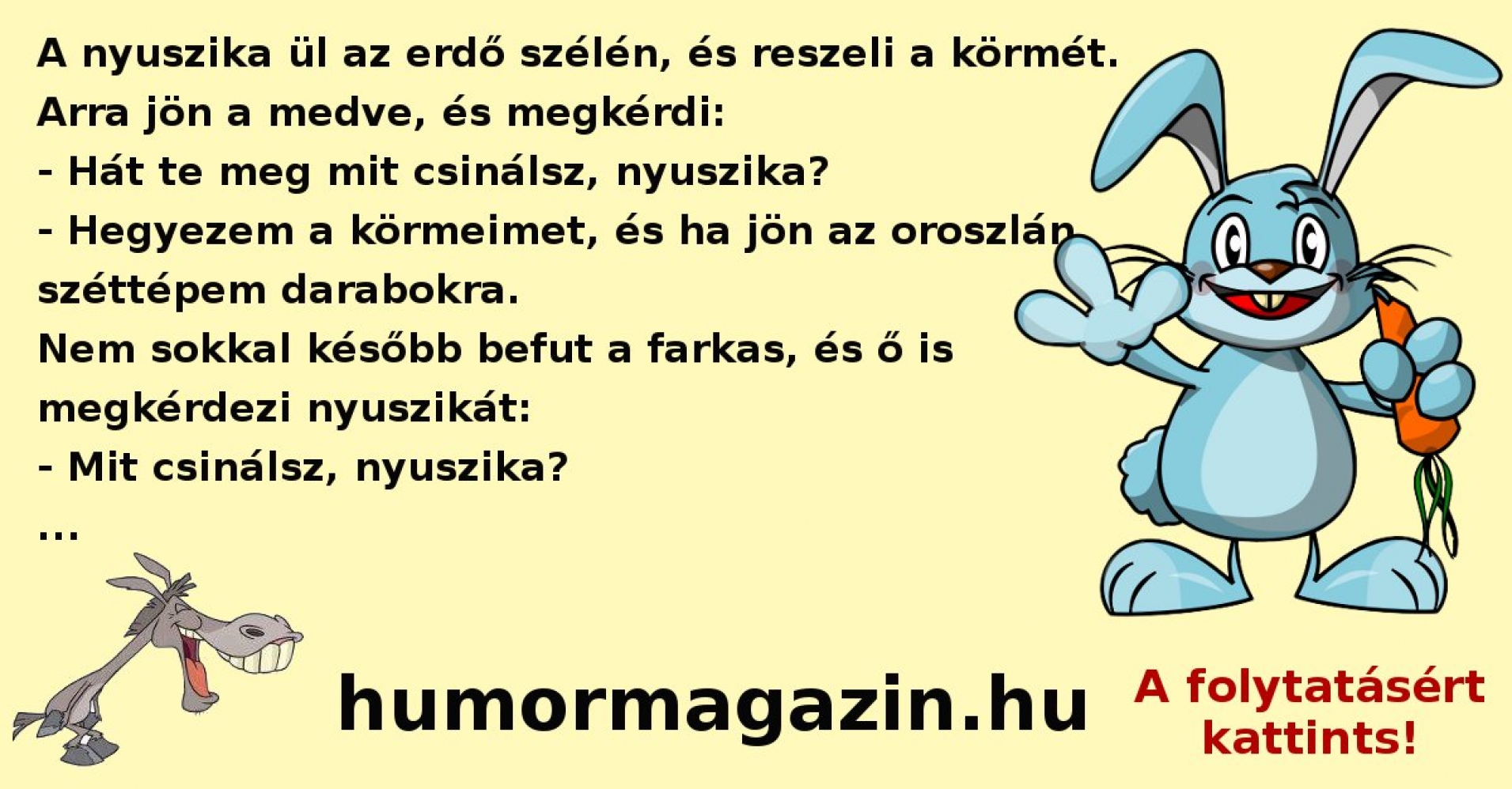 Humormagazin - Nyuszika és a hülyeségek