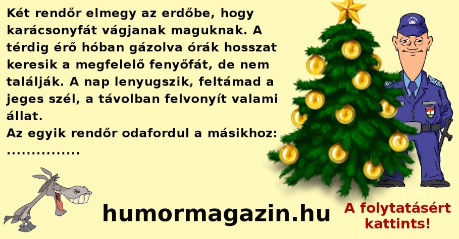 A rendrk s a karcsonyfa